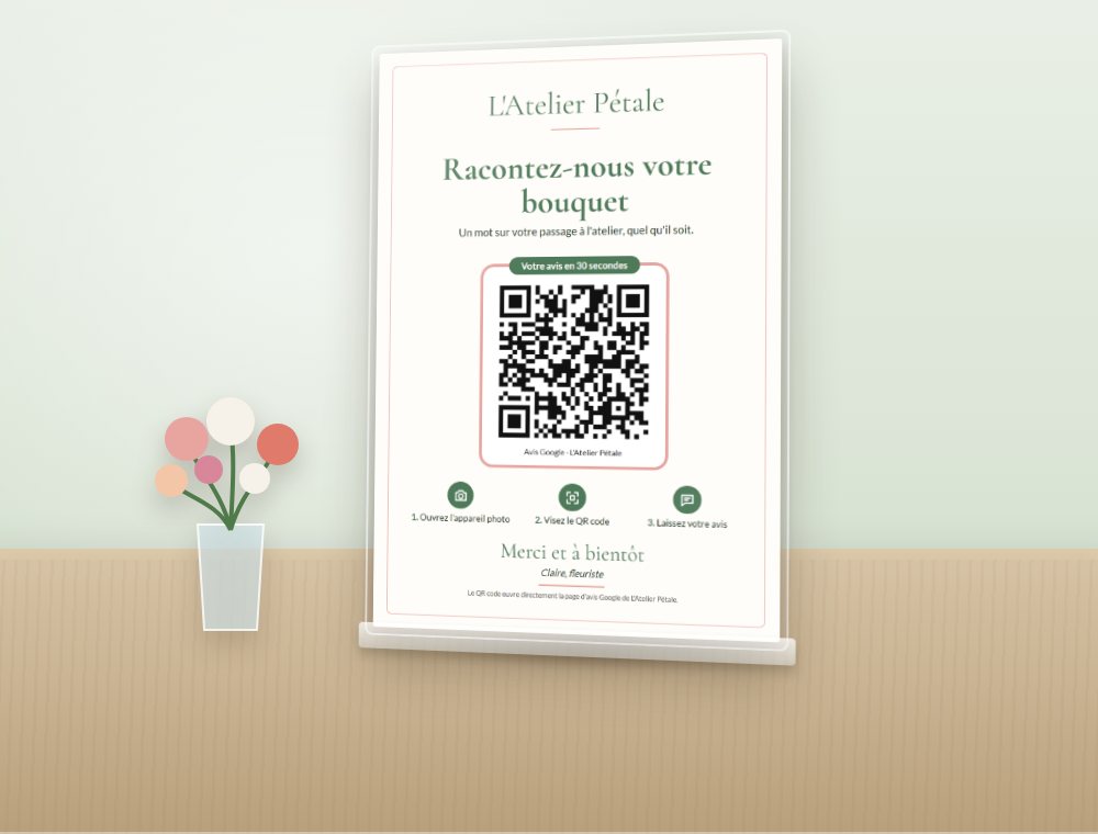 Affiche d'exemple : Fleuriste