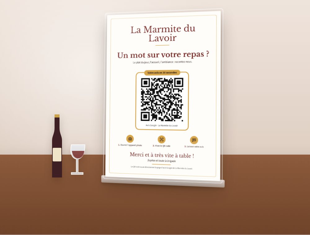 Affiche d'exemple : Restaurant